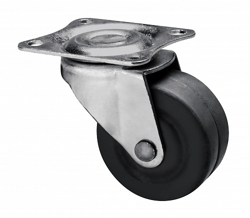 Опора колесная D-75мм, поворотная