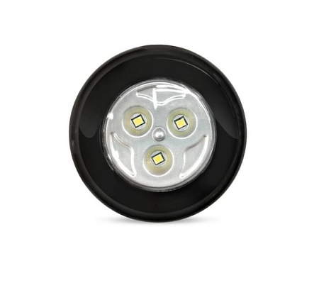 Светодиодный фонарь PUSH LIGHT 3 Вт Smartbuy 3AAA, черный (SBF-133-B)/360(_12_)