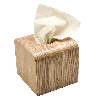 Бокс для салфеток 12,7х12,7x12см, квадрат, шпон ясеня