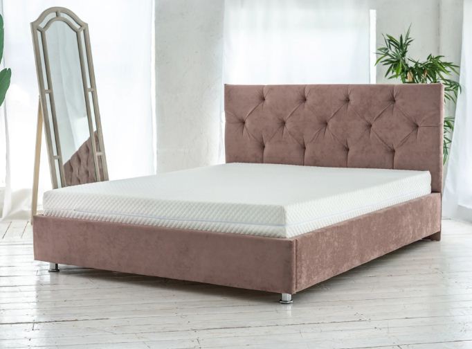 Кровать Аллегра new 1600*2000 универсальная (Категория Middle B) (Ultra Caramel мм, Ultra Caramel мм