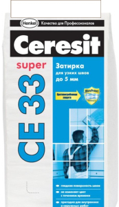 Затирка Ceresit CE 33 S 2кг Белая (12)