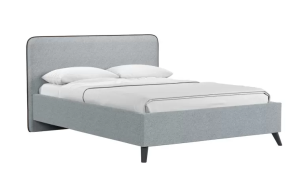 Кровать Миа 160 двойная НР (Bravo grey (серый)Лайт 10)(основание+дно+механизм)