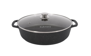 Сотейник 320/85мм Мраморная ст/кр а/п темный мрамор (3) смт3281а