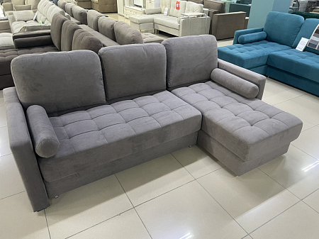 Диван Ривер угловой (ULTRA STONE; коричневый)