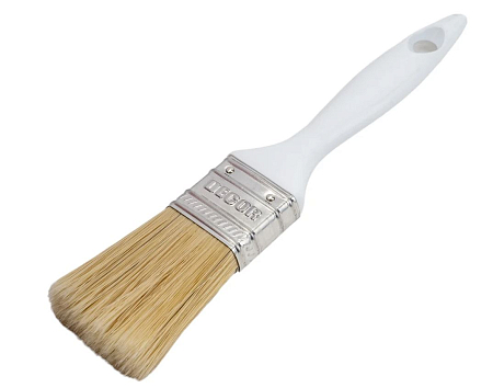 Кисть DECOR "STANDARD универс." 35х15 мм, свет. смеш. ворс, пласт. ручка, "W.E." (12шт/264шт/528шт)