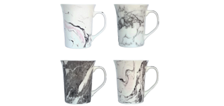 Кружка "Черный мрамор" 350 мл