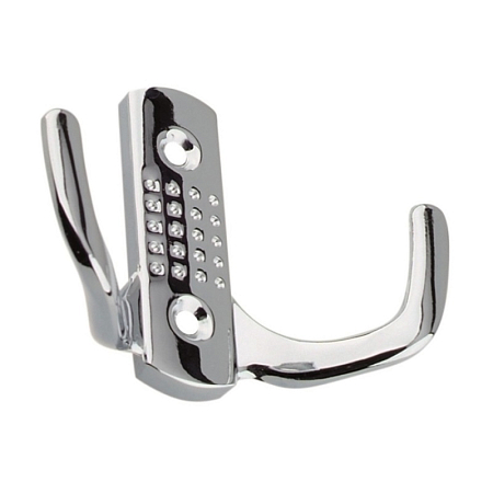 Крючок 04.41.02 "ZY-201В" перф 2-х рож.(СР) хром (50/60)