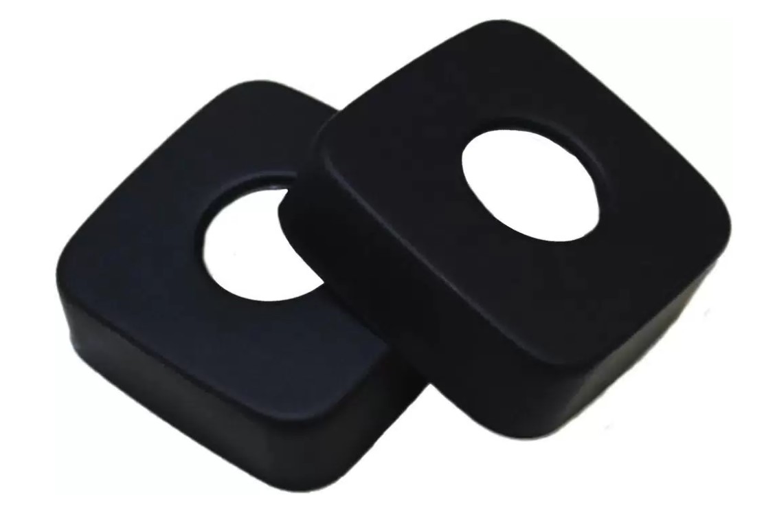 Отражатель 3/4'' квадратный RAL (2 шт.) (Черный RAL 9005 (мат), 20 мм)(_1_)