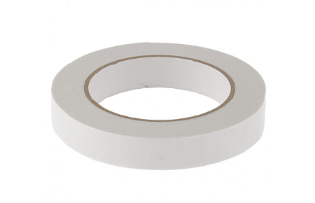 Лента клейкая на вспененной основе, двусторонняя, белая, 19 мм х 5 м// Matrix (96)