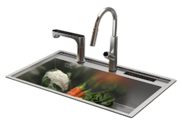 Мойка с феном KGS-4002-A  Мойка, фен, кран 72*50 см