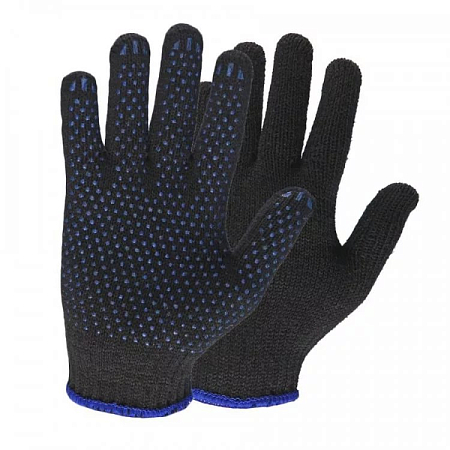 Перчатки Х/Б черные (10/400)