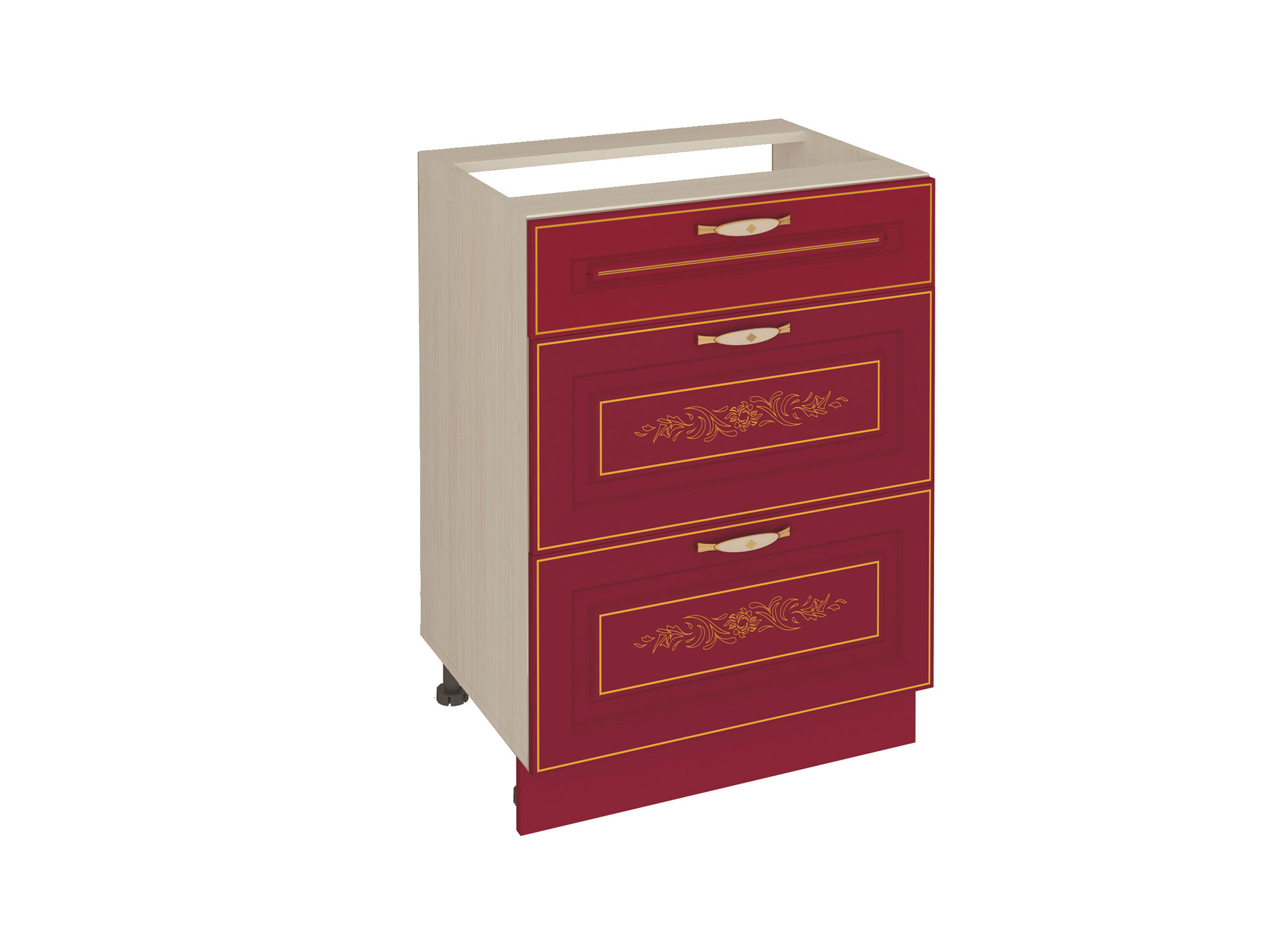 Стол с 3 ящ.(с системой плавного закрывания) 600х530х820 /20.91