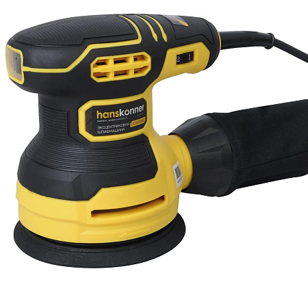 Эксцентриковая шлифмашина Hanskonner, 350Вт, 125мм, 4000-12000об/мин, КОНСТ ЭЛ-КА