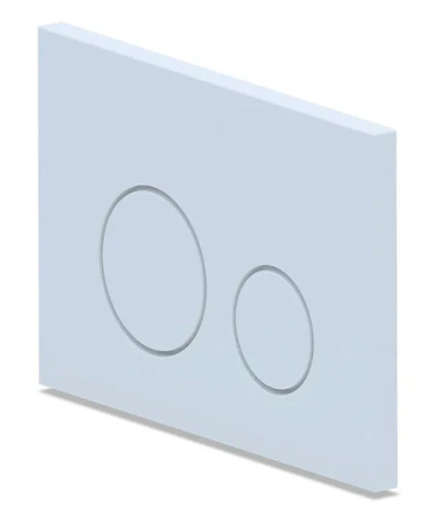 Клавиша для инсталляции WP1300, механическая, прямоугольная, пластик, белая (1)(_1_)