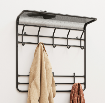 Вешалка с полкой "Гранада 22" (Черный)