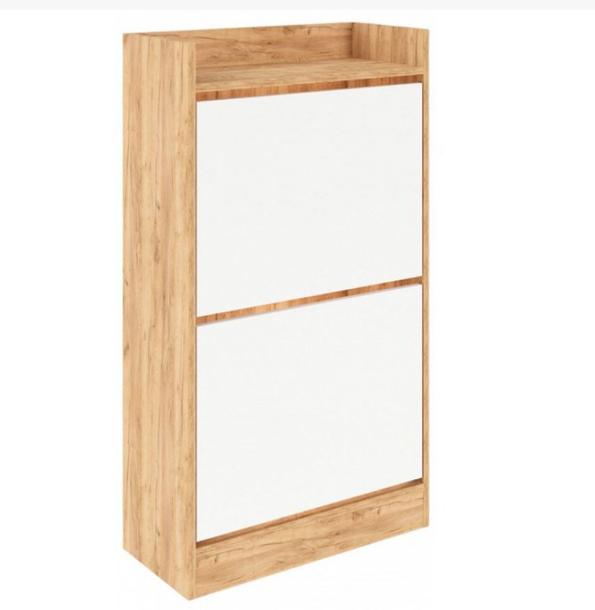 Обувница 2Я Охта (К600.2)/Дуб золотой крафт/Белый/МК											