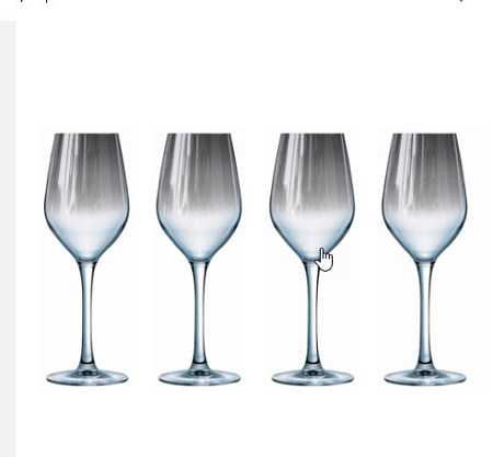Набор бокалов для вина СЕЛЕСТ СЕРЕБРЯНАЯ ДЫМКА 4шт 350мл