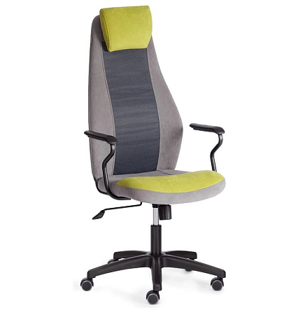 Кресло AVIATOR [флок, ткань , олива/серый/серый, 23/29/W-12]																