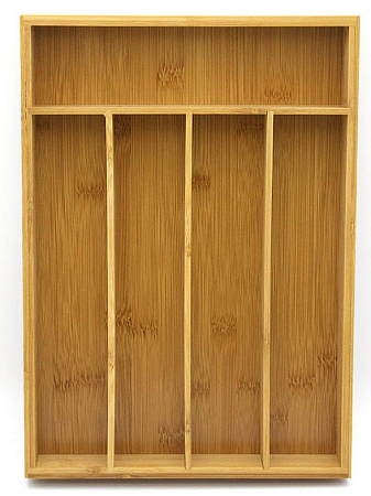 Лоток д/стол приборов бамбук 35,5*25,4*5см