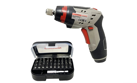 Аккумуляторная отвертка CROWN CT22024 MC 3,6В, 1,5Ач, 3,5Нм, мет.коробка