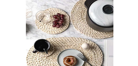 Подставка солома 30*45 см овал