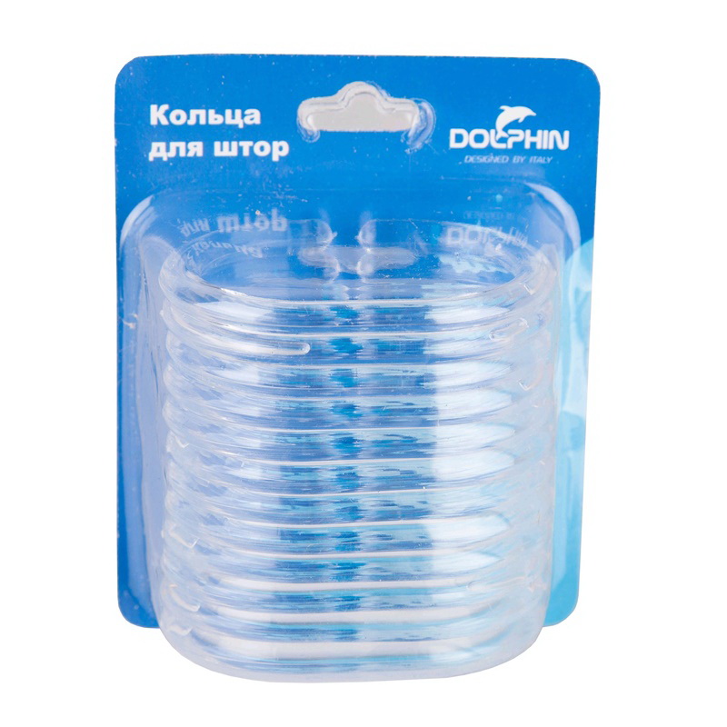 Набор колец для штор Dolphin прозрачные