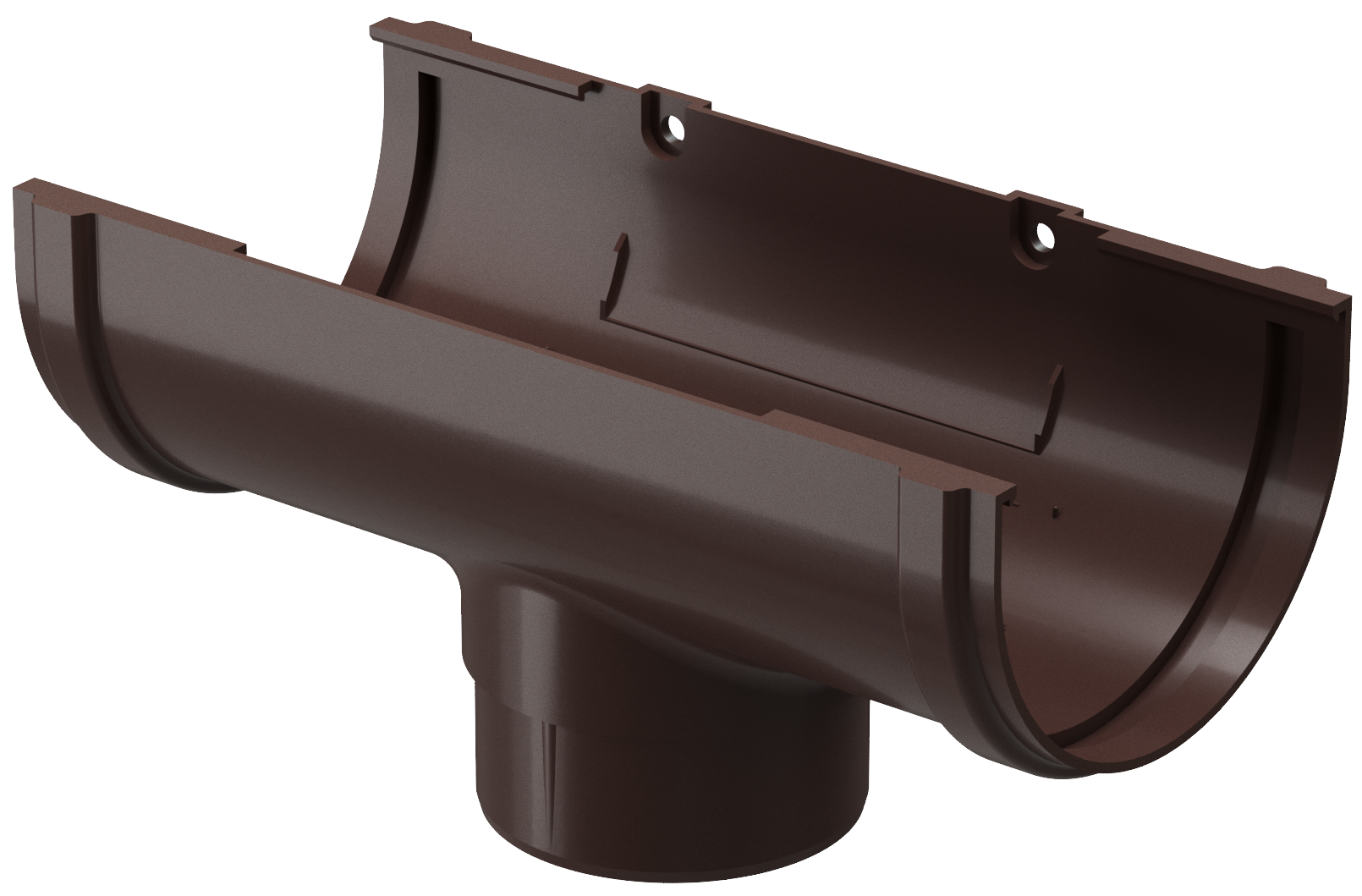 Воронка желоба, шоколадный  GL Standart 120/87 ПВХ (20)