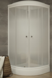 Душевая кабина Лайт (90*90) А" низ. поддон, Градиент, белый(_1_)