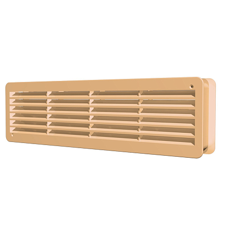 Решетка вентиляционная переточная полипропилен 450х131, беж (25)