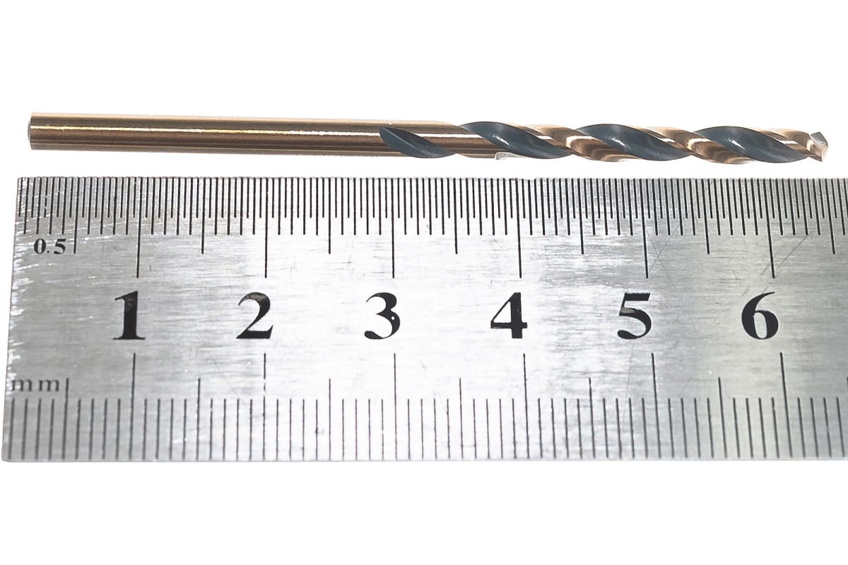 Сверло по металлу Ritter EC 3,2 мм (HSS-G M2 Gold&Black) DIN 338 RN (1 шт в блистере) (1000/250/1)