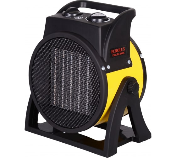 Тепловая электр пушка ТЭПК-EU-3000K (керам.нагрев элемент,круглая) Eurolux 67/1/37