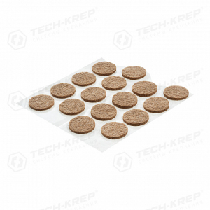 Пункты самоклеящиеся круг., фетр., D-20мм, тёмный (16 шт) - пакет (10)