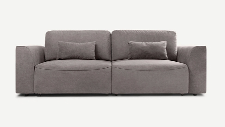 Диван Кайрон Velvet Grey (Ultra - Ультра Smoke - Серый)