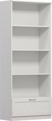 Стеллаж СИРИУС 1 ящик 78х190 белый RU