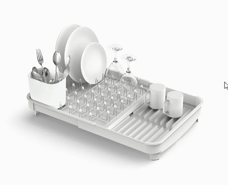 Сушилка д/посуды Omni раздвижная 365*365*170мм Светло-серый (5)