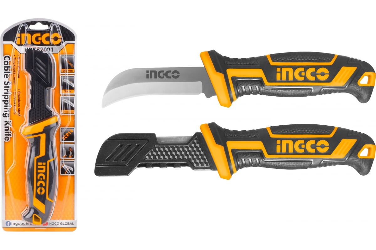 Нож монтажника 200 мм INGCO HPK82001 (10)