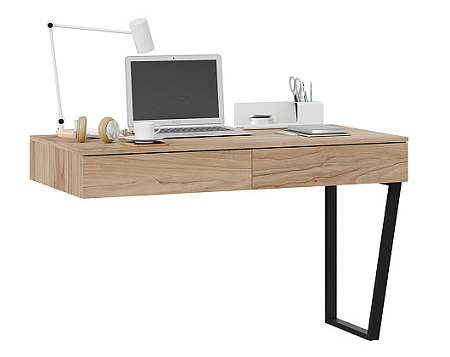 Стол письменный (с ящиками) Порто (Графит/Яблоня беллуно) ТД-393.15.02