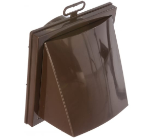 Выход стенной вытяжной с обратным клапаном 150х150 с фланцем D125, ASA. кор (20)