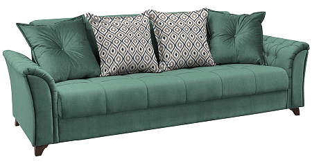 Диван - кровать Ирис  Арт. ТД 962 Лекко теал*, FIBRE (Зеленый)