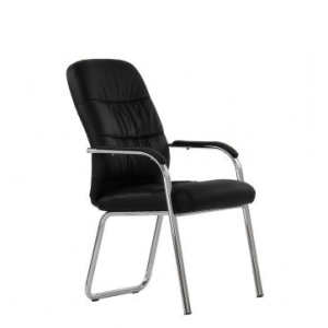 Кресло Barneo K-16 для посетителей и перегов. черн