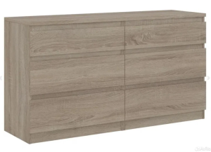 Комод КАСТОР 6 ящиков RU сонома