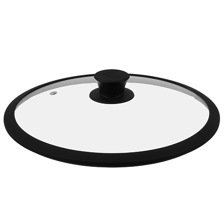 Крышка стекло/силикон с ручкой, 20см BY COLLECTION