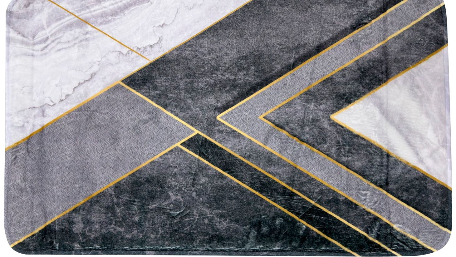 Коврик в/к 50/80 Fresh Printed Мрамор сер. HYFP24005