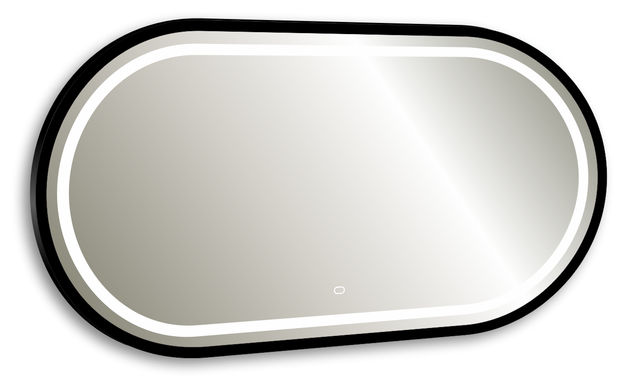 "Виола-лофт" 500х1000 (Сенсорный выключатель, рама пластик, гор-вер) зеркало