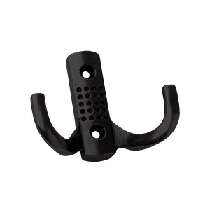 Крючок 04.41.09 "ZY-201В" перф 2-х рож. мат.черный (50/500)