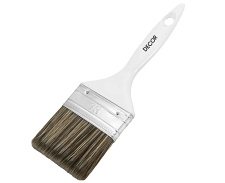 Кисть DECOR "PROFI для финиш. работ" 75х15 мм, тем. синтет. ворс, пласт. ручка (12шт/120шт/240шт)