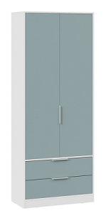 Шкаф для одежды Марли (Белый/Серо-голубой)