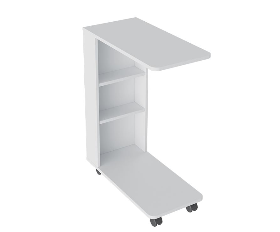 Стол журнальный тип 14 (Белый Ясень)																	