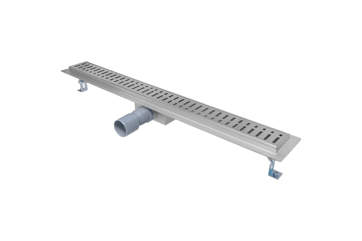 Трап линейный MPF 500х70мм нерж.сталь AISI304,решетка, комб.затвор, поворотный сифон D50мм