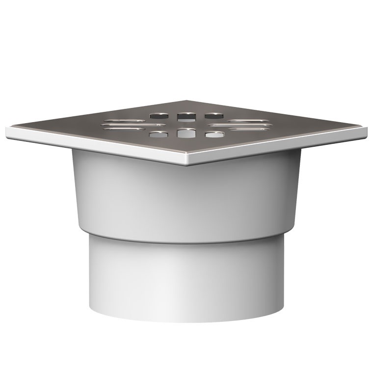 Трап вертик D110 "сухой" затвор нерж. сталь 150х150 нагрузка max 300кг (24)